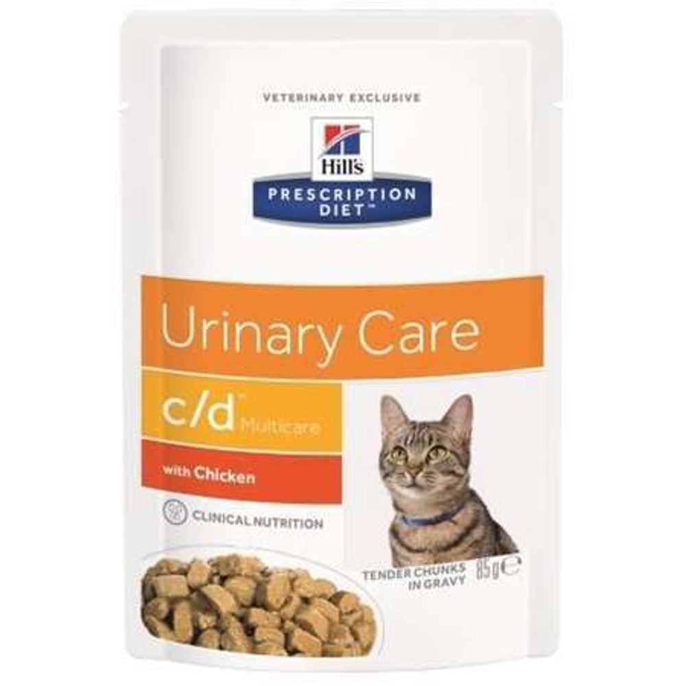 Hill&#39;s PD 85г C/D Multicare Urinary Care Влажный корм для кошек Курица