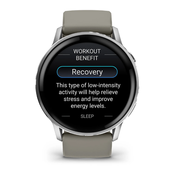 Умные часы Garmin Venu 4 - 45мм Silver with Silver Grey Silicone Band