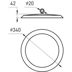 Светильник светодиодный ЭРА SPP-402-0-40K-200 200Вт 4000K IP65 | Светильники для высоких пролетов (хайбеи)