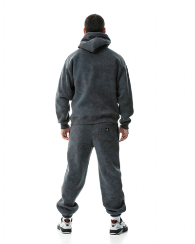 Худи THE BAD FRIENDS оверсайз WRM Basic графит винтаж