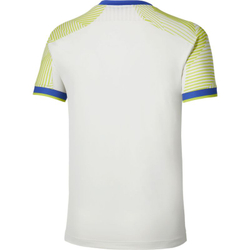 Мужская теннисная футболка Mizuno Stargazer Shadow Short-Sleeve - white/yellow
