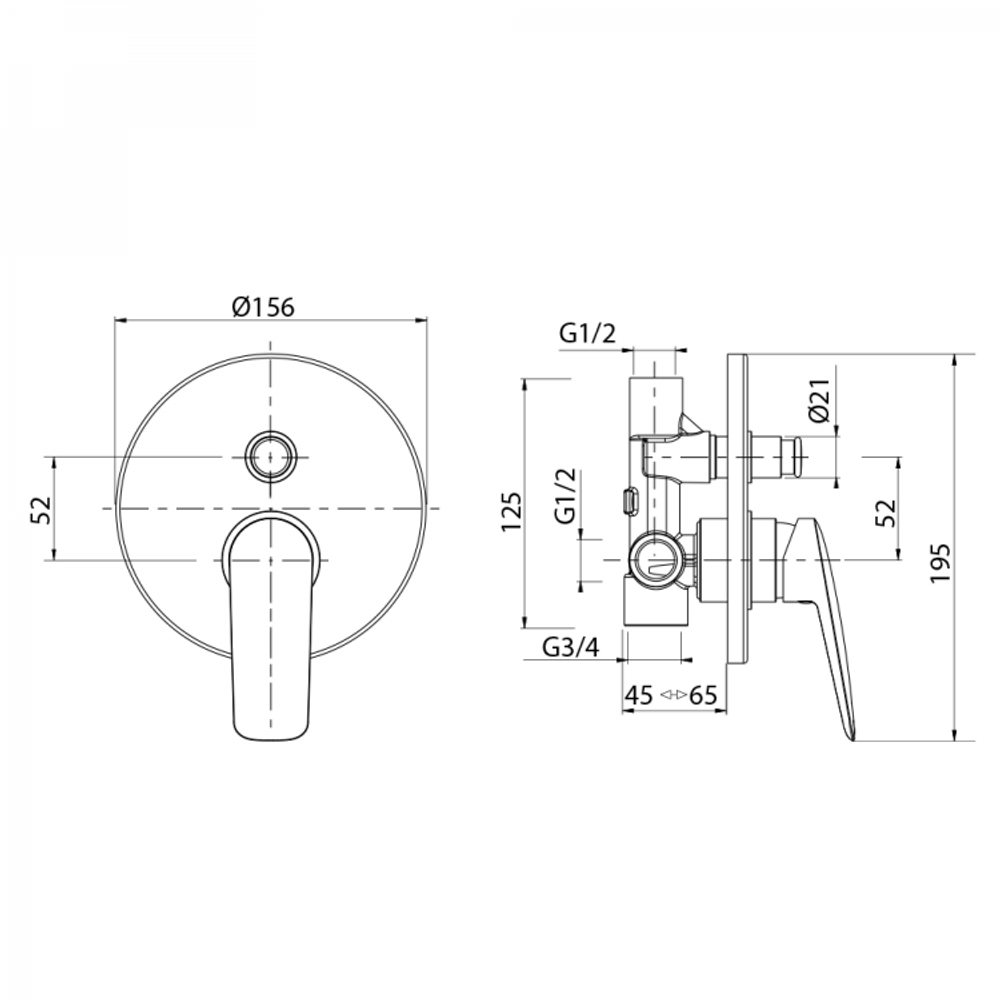 Смесители Migliore Laguna 26086 скрытого монтажа с девиатором