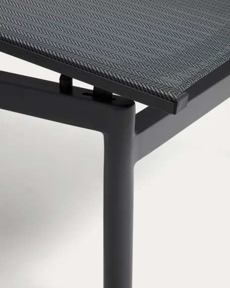 Шезлонг Lesina из алюминия и ткани графитового цвета