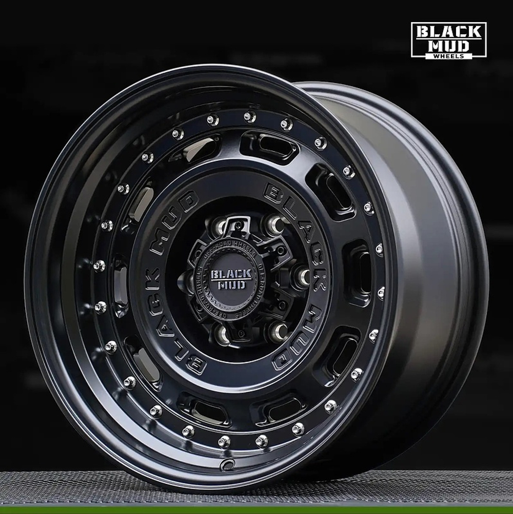 Диск колёсный литой BLACK MUD M580C R17 8,5 ET0 Matte Black