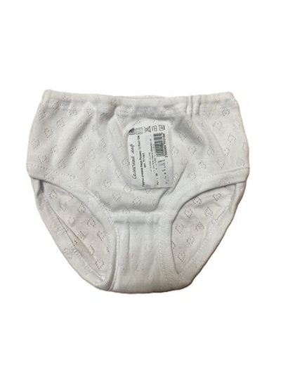 Трусы ажурные на девочку белые из 100% хлопка на рост 104 и 110 см