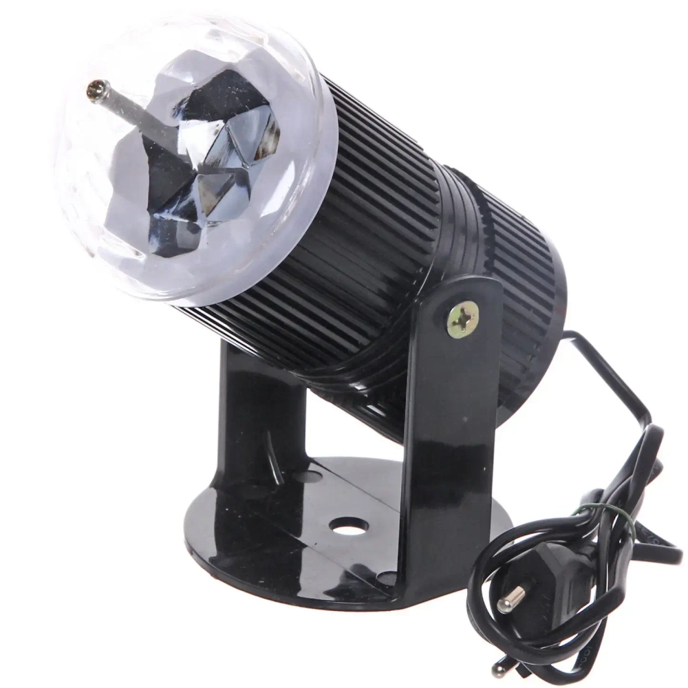 Диско-шар светодиодный «Кристалл», RGB (красный, зеленый, синий), с возм. крепления к стене (220V)