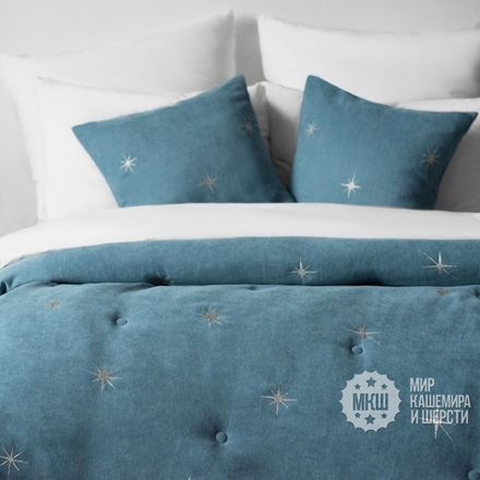 Стеганое покрывало на кровать БЭЛЛИИ (арт. BL02-294-05) - голубое