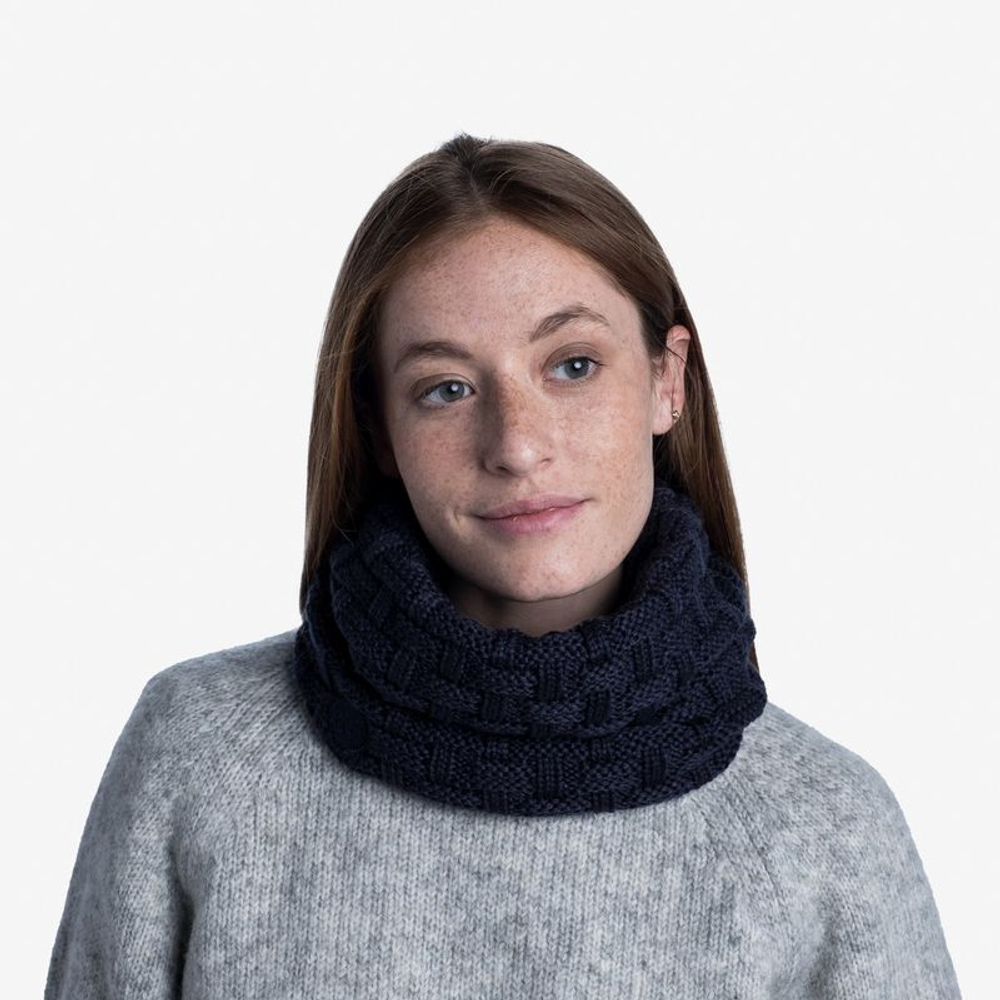 Шарф Buff Knitted & Fleece Neckwarmer Airon Night Blue (US:One size)