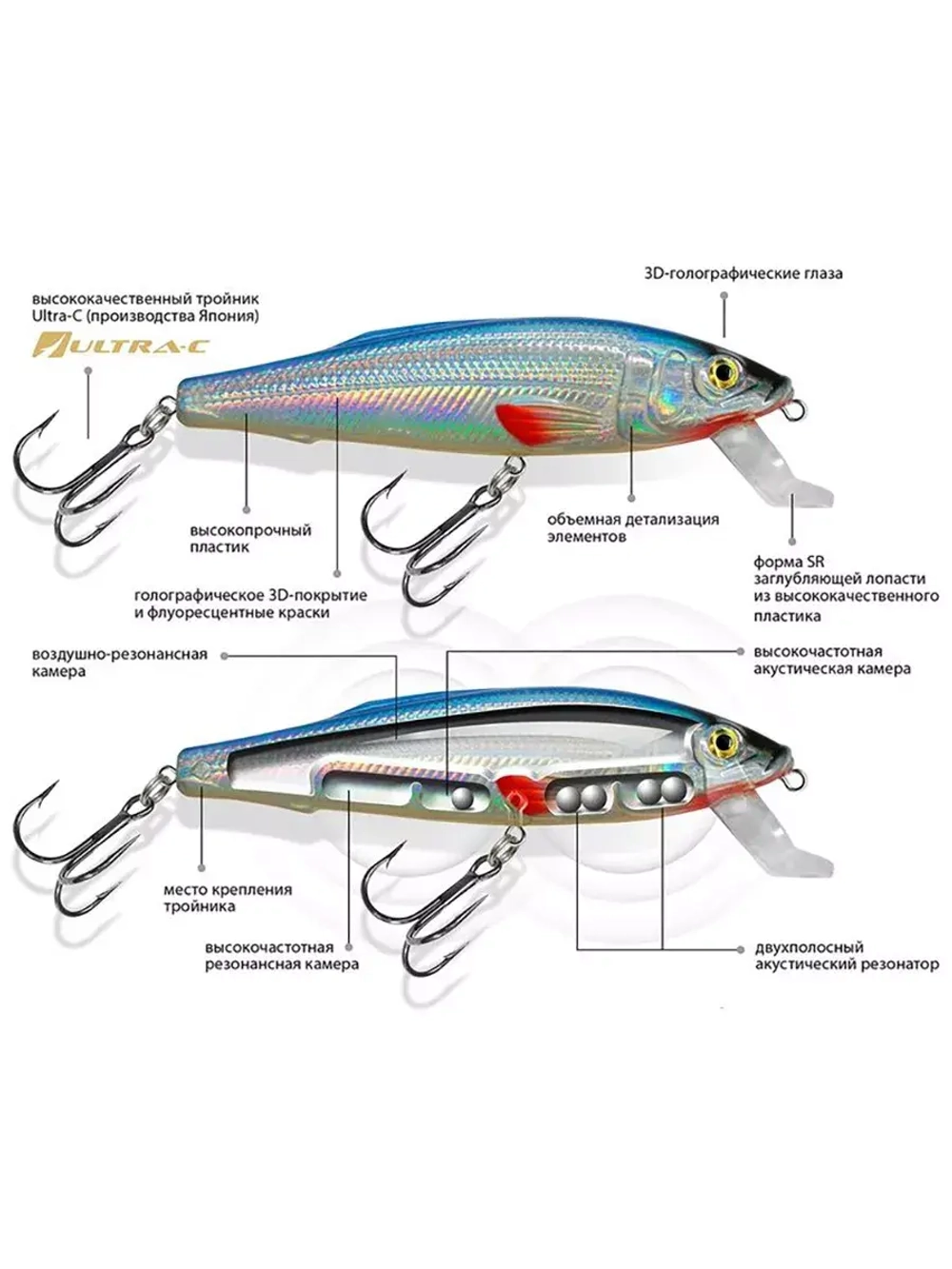 Воблер Минноу M-3 100mm,