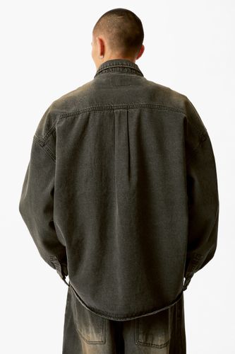 Черная винтажная джинсовая рубашка Votus