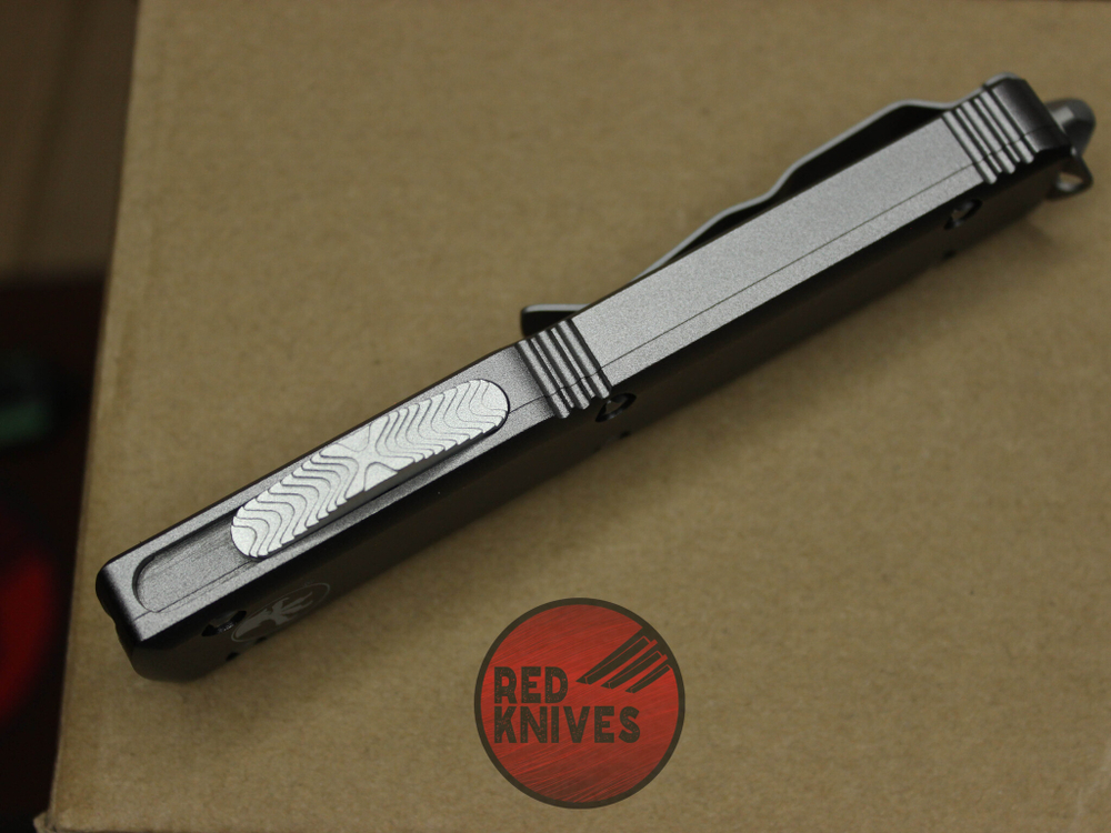 Нож Microtech Ultratech Tanto T/E A+++ - серая рукоять, клинок апокалиптик