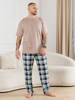 Брюки мужские Тор-1 Виотекс КЛЕТКА БИРЮЗА