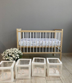 Кровать детская Колибри-Мини ЛК (натурально-белый)