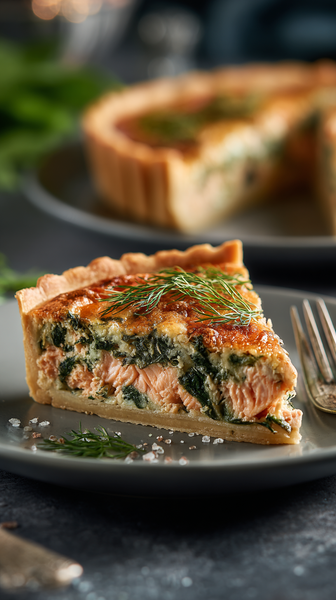 Рецепт киша с лососем Рецепт киша с лососем