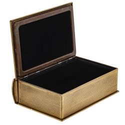 GAEM Шкатулка-книга с зеркальным элементом, L12 W5 H17 см