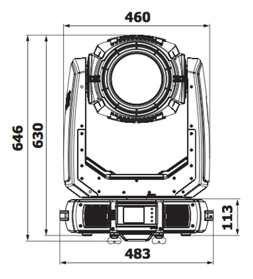 ROBE ROBIN BMFL Blade вращающаяся голова Spоt, лампа 1700Вт
