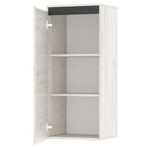 Пенал навесной 1С "ГРЕТТА" Дуб Крафт белый - Антрацит