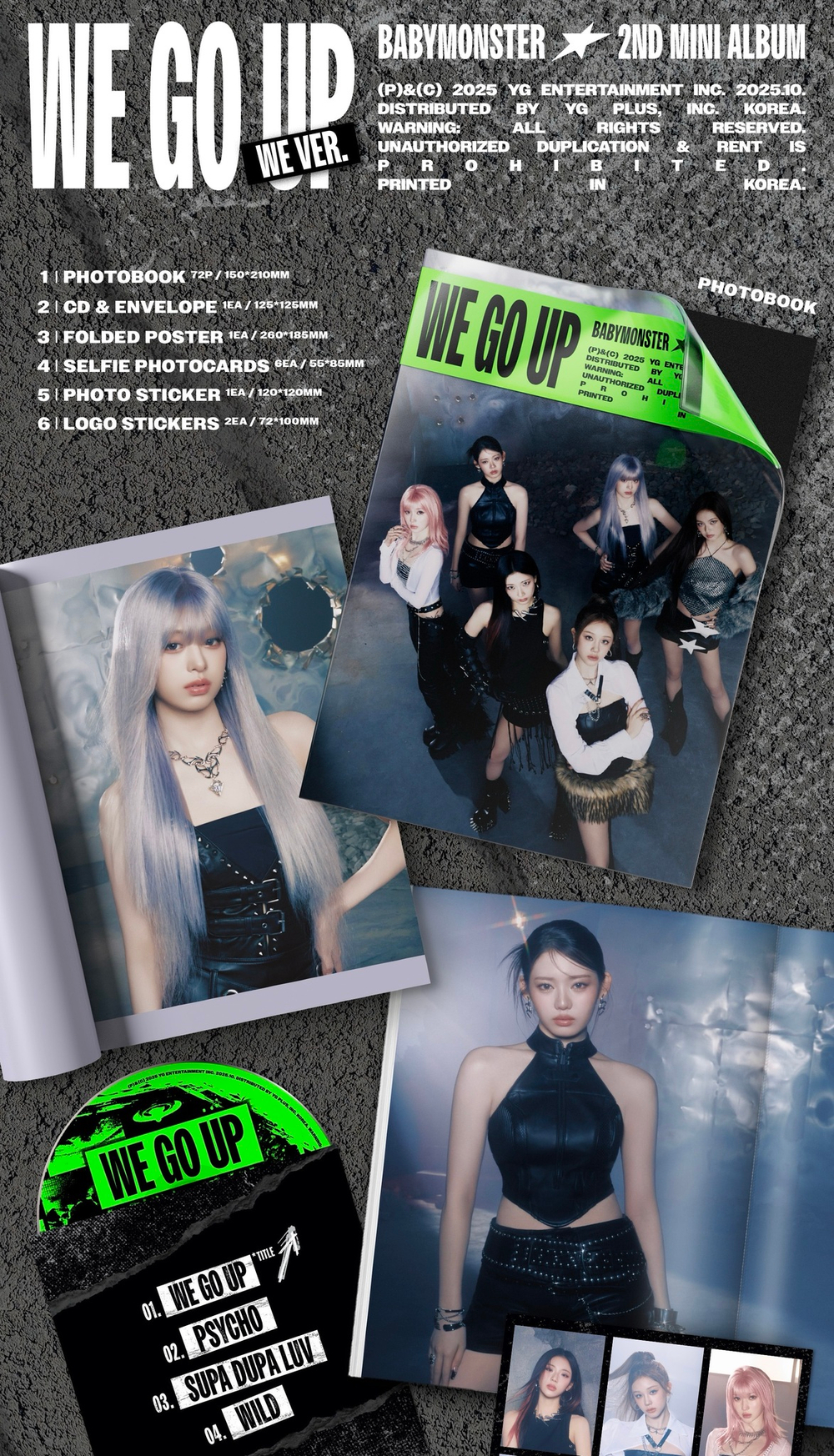 Альбом BABYMONSTER - WE GO UP (WE Ver.)