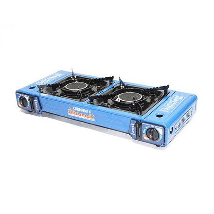 Плита наст. газовая &quot;СЛЕДОПЫТ - UltramaX&quot;, двойная (с переходником)/3/
