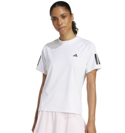 Женская футболка Adidas Club Tennis Climacool 3 Stripes - белая