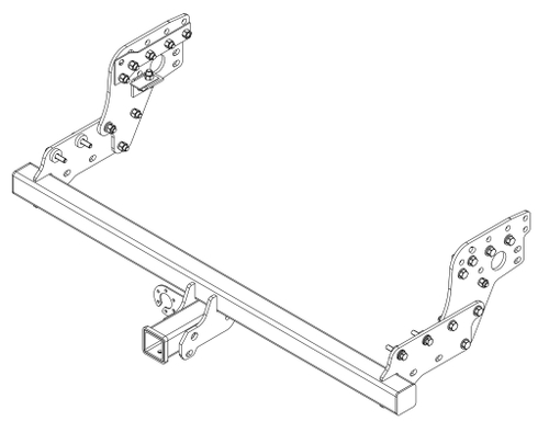 Фаркоп AvtoS для MITSUBISHI L-200 съемный квадрат (в т.ч. удлин.кузов) (2006-2014, 2015-) с универсальной электрикой Smart(блок) и сертификатом в комплекте, арт.(MI 29+smart)