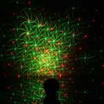 Световой прибор Лазер уличный, 4 картинки, корпус метал. XL-058 (220V)