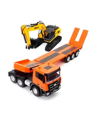 Pадиоуправляемый грузовик трейлер с экскаватором HUINA 1:24 HN1319