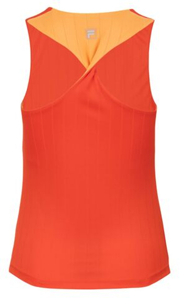 Женский топ теннисный Fila Ivette - grenadine/limelight