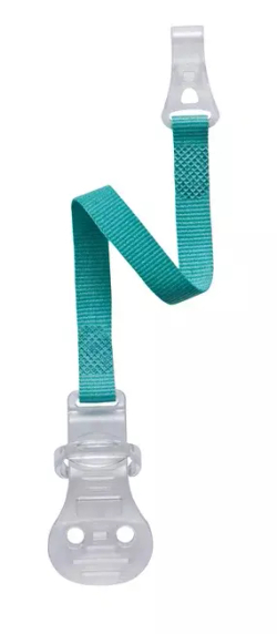 Держатель для пустышки NIP с крючком бирюзовый