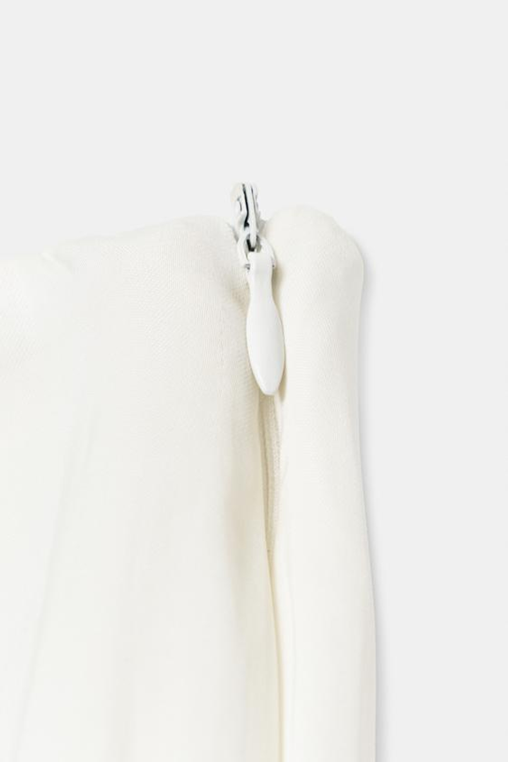 ZARA АТЛАСНЫЕ БРЮКИ FLARE, ЖЕЛТОВАТО-БЕЛЫЙ