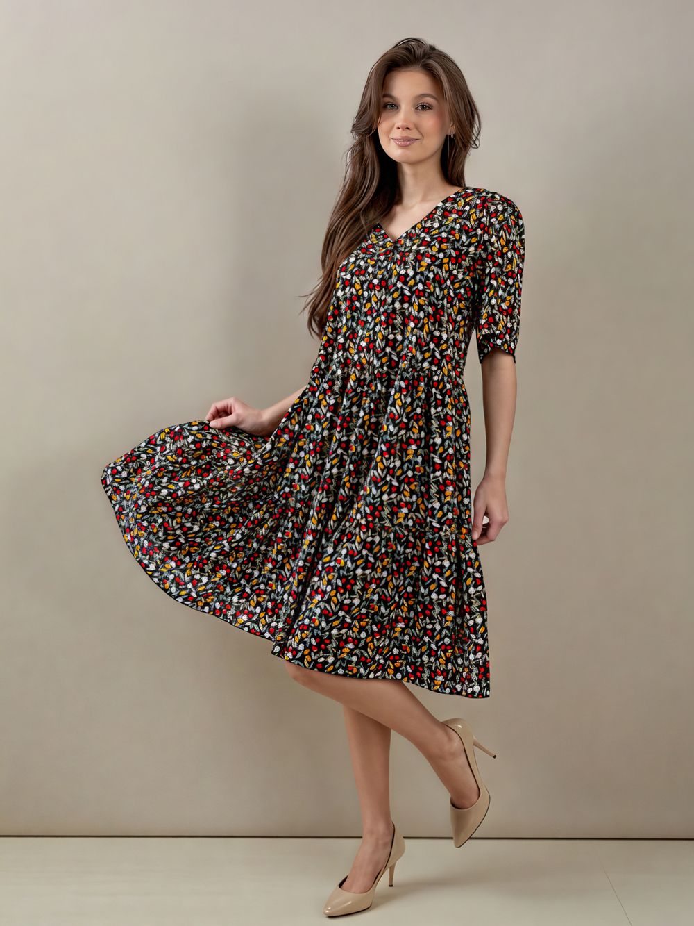 С-327 Платье из штапеля Уценка