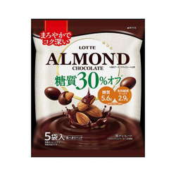Миндаль в шоколаде Almond с низким содержанием углеводов семейная пачка, Lotte, 98г