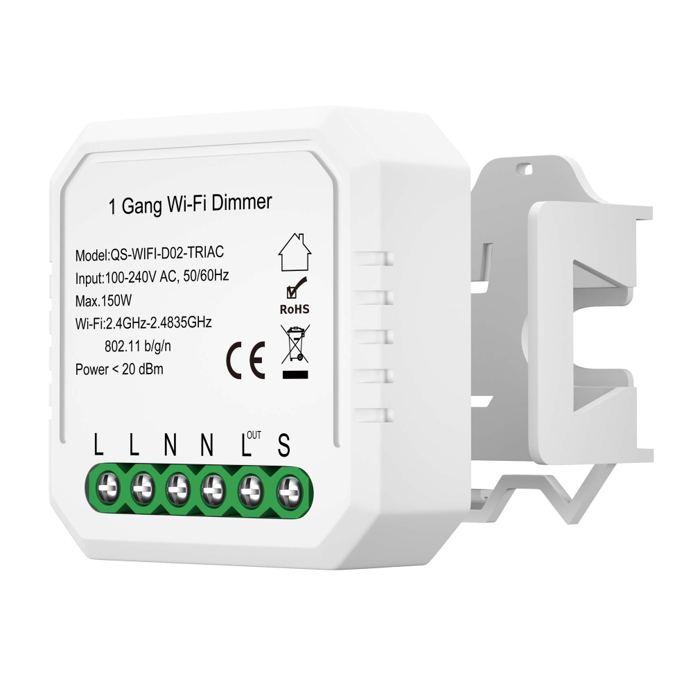 ST9000.500.01CZIGB Zigb диммируемое реле 1 канал, 150W, IP20, L46xW46xH18, 230V, Белый AROUND