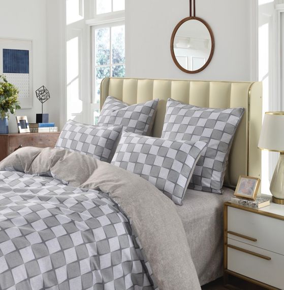 Банифаций (серый) КПБ сатин 7Е