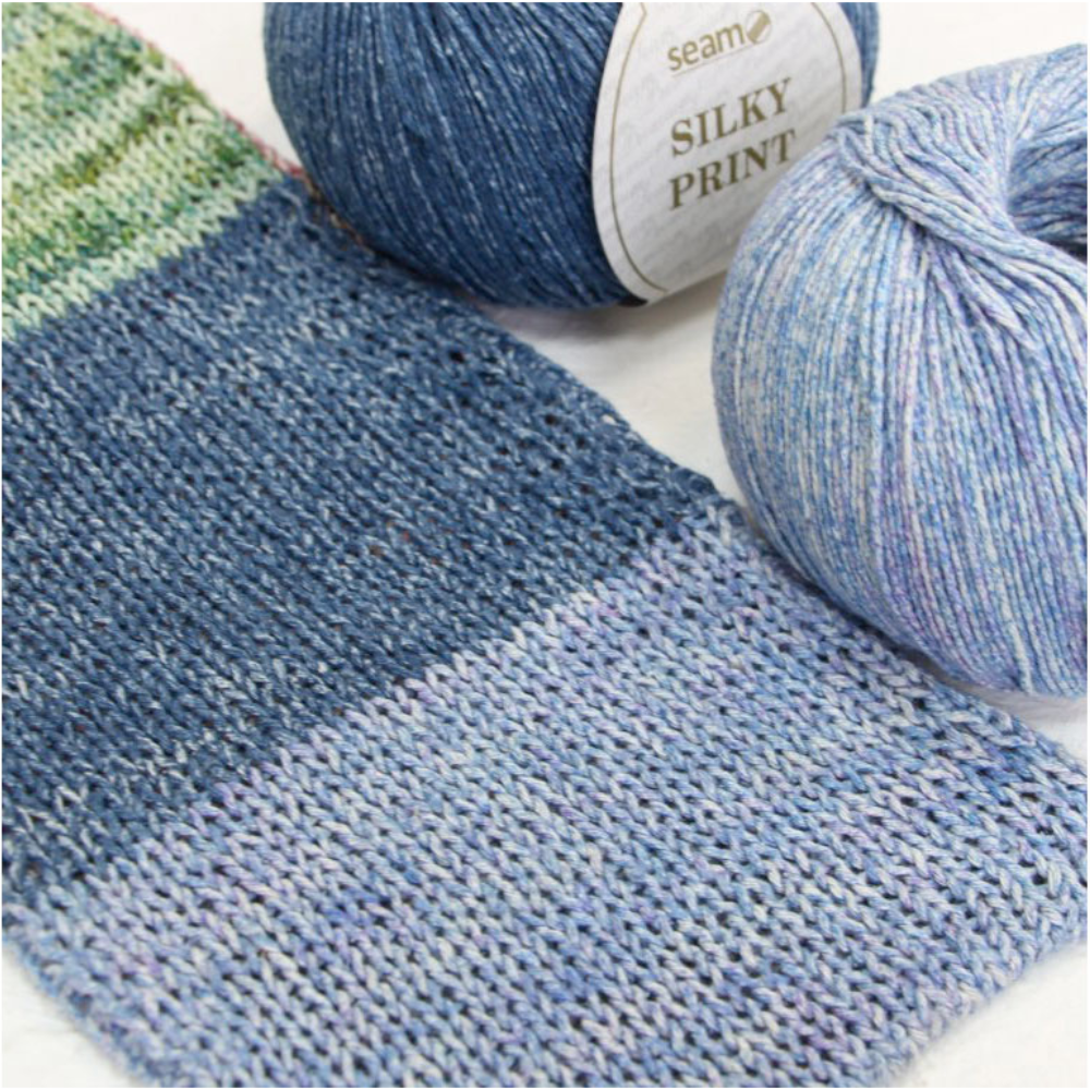 Пряжа Seam Silky Print (158)