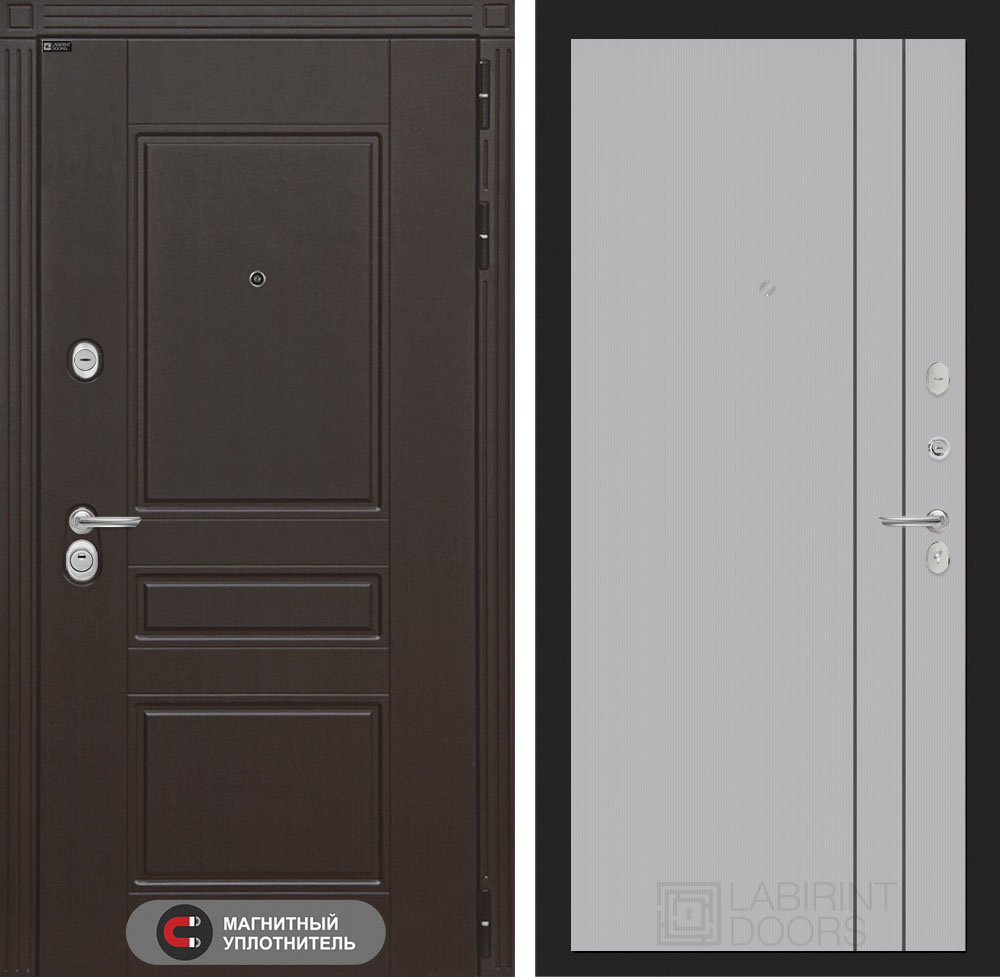 Мегаполис 10 серый рельеф софт с молдингом