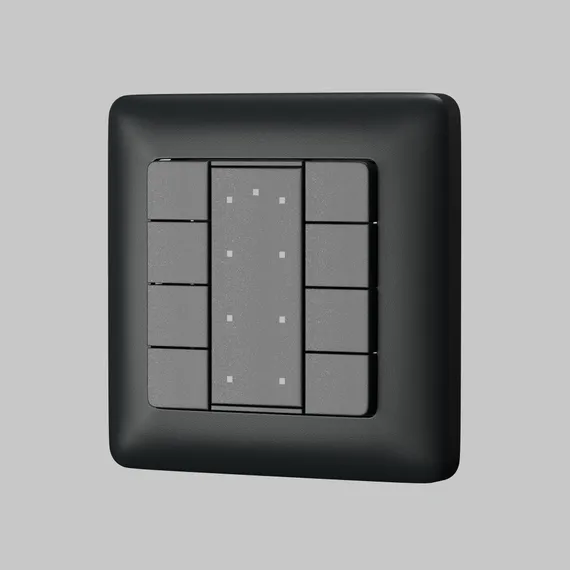 Кнопочная настенная панель 8-ми клавишная DALI Lighting control 721046