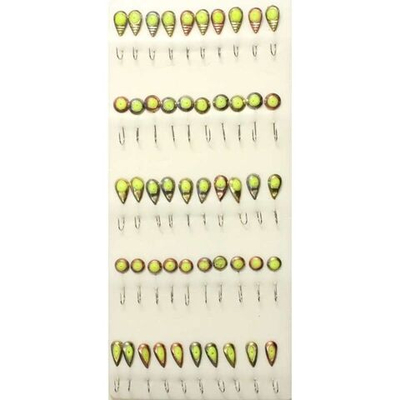 Мормышка металлическая с фосфорной каплей №31 крючок №10