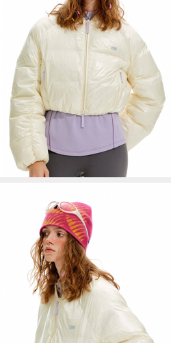 WMNS Куртка Nothomme Monterest 800 Fill Cropped бежевый