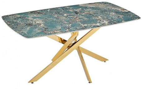 Стол обеденный Ist Casa Элис Рэк, 160х90х75 см, малахитовый