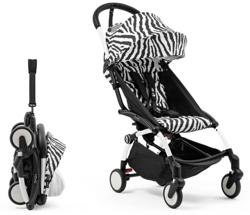 Коляска прогулочная Stokke YOYO3 рама белая White Zebra