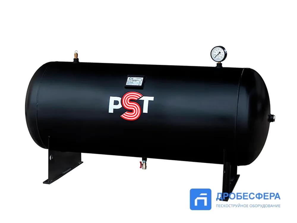 Ресивер для компрессора РГ 250/10 горизонтальный PST 09Г2С