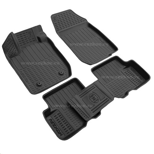 Коврики на пол /Lada Largus/ 5 мест. полиуретан (REZKON)