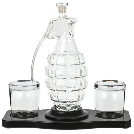 GAEM Графин "Граната" 900 мл с 2-мя стаканами 240 мл, L31 W14,5 H30 см