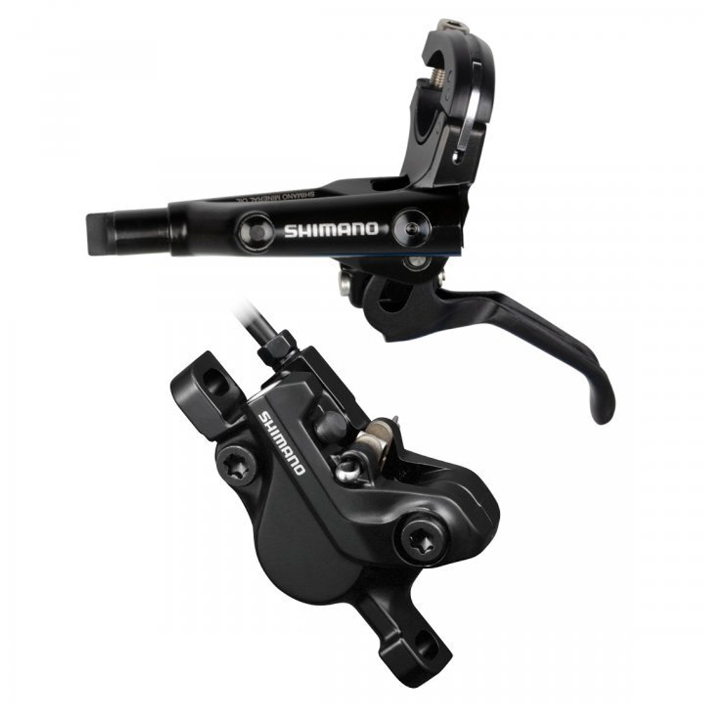 Тормоз дисковый Shimano MT501, BL(лев)/BR-MT500(передн), j-kit, полимерные колодки, 1000мм, черный