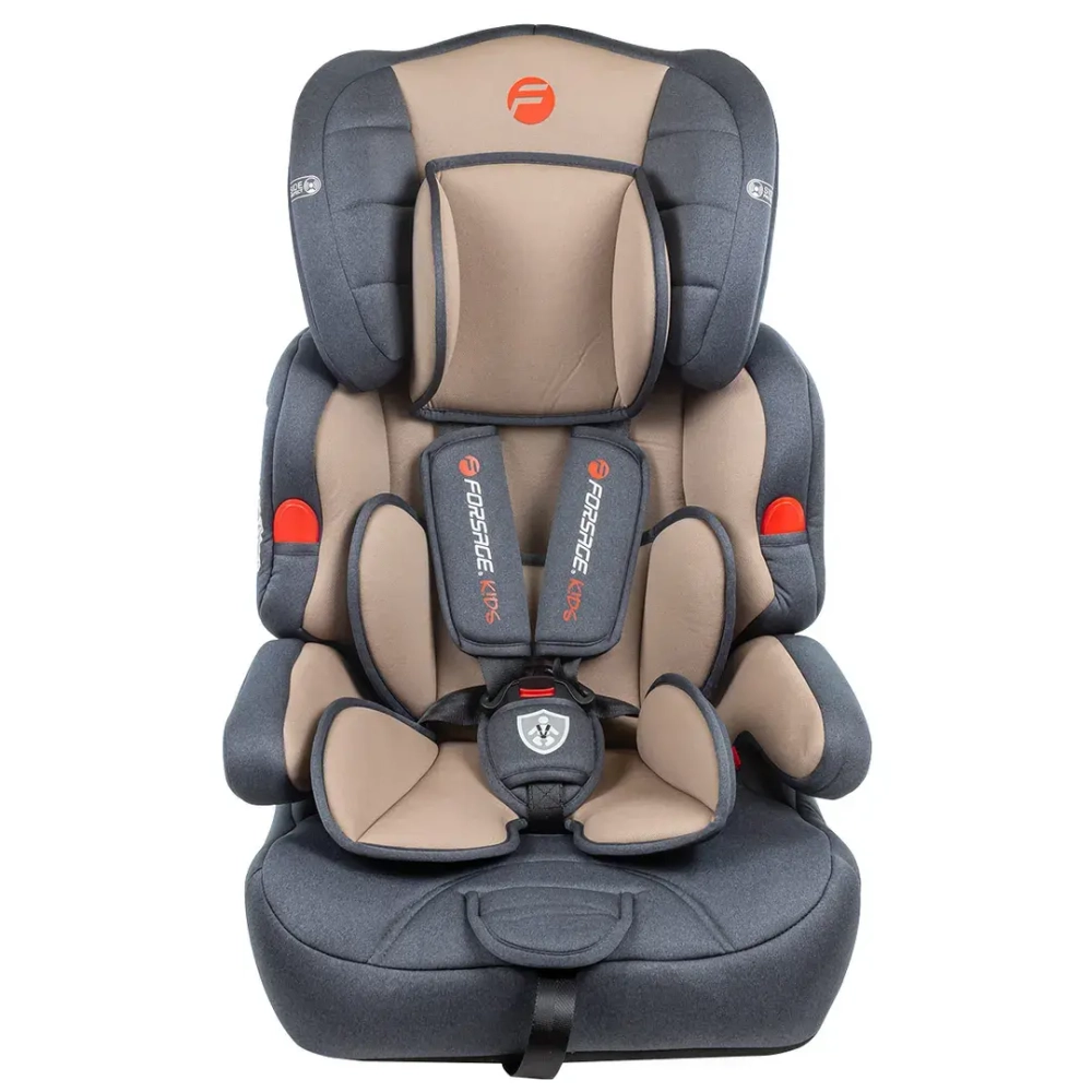 Кресло детское BAB001 Dark Gray/ Coffee 9-36кг FORSAGE kids##KING BAB001 Coffee