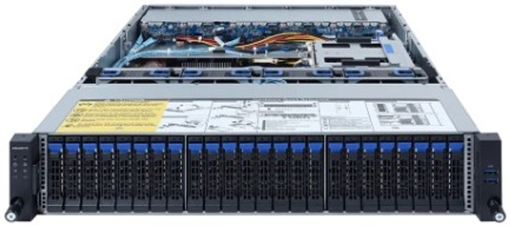 6NR262ZA2MR-00 Серверная платформа Gigabyte R262-ZA2 2U (1 x Socket SP3 EPYC 7003 up 240W (Conditional support 280W), 16 x DDR4 DIMM 3200MHz, 8 x 3.5 SATA/SAS HotSwap, 4 x 3.5 SATA/SAS/NVME HotSwap, 2 x 2.5 SATA/SAS Rear, 4 x PCIe Gen4 x16, 3 x PCIe Gen4 x8, 1 x PCIe x8, 1 x OCP 3.0 Gen3 x16 Mezzanine, 1 x OCP 2.0 Gen3 x8 Mezzanine, 1 x M.2 NVMe 2280 M-key, 2 x I350-AM2 1GbE, AST2500, 2x1600W 1#43;1) P/N: 6NR262ZA2MR-00
