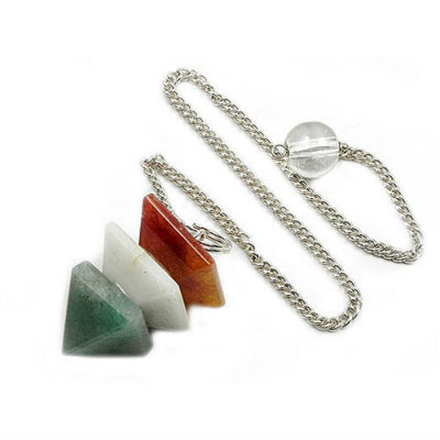 Маятник "Три пирамиды" натуральный камень