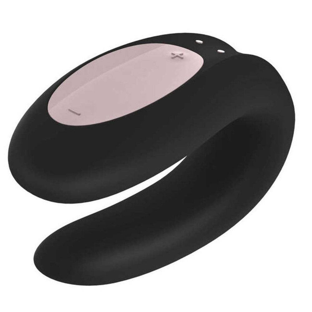 Парный вибратор Satisfyer Double Joy (синхронизируется со смартфоном) (Цвет: черный)