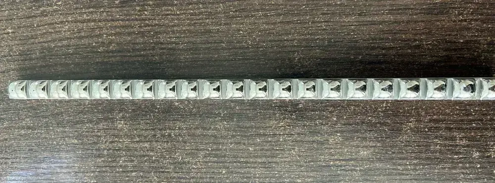 Бордюр бусинка керамическая платина (10 штук)